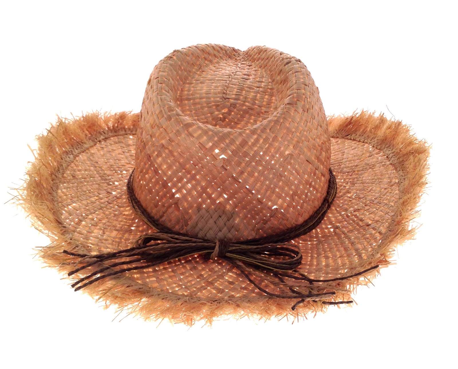 womens-straw-cowboy-hat-summer-shapeable-frayed-trim-large-brim-ladies